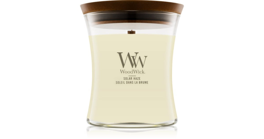 Woodwick Solar Haze candela profumata con stoppino in legno con stoppino in legno 275 g
