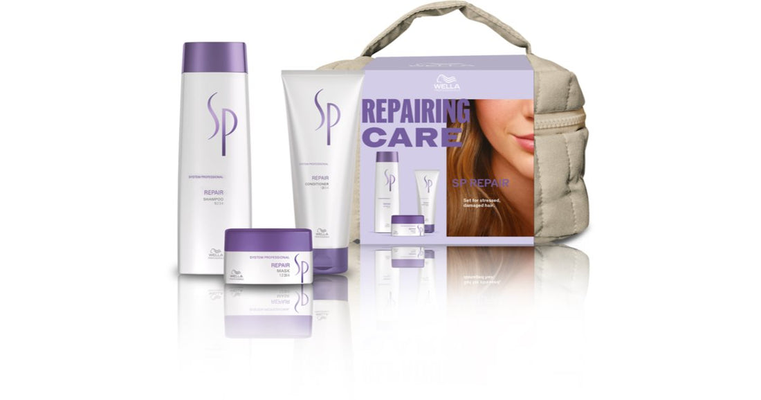 Wella Professionals SP Repair — set regalo per capelli rovinati e trattati chimicamente, 3 pz