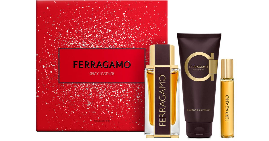 Ferragamo Spicy Leather dárková sada pro muže 