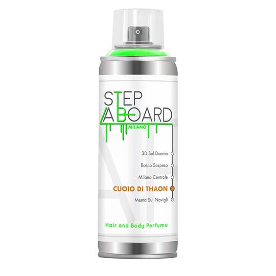 Step Aboard Cuoio body and hair perfume by Thaon