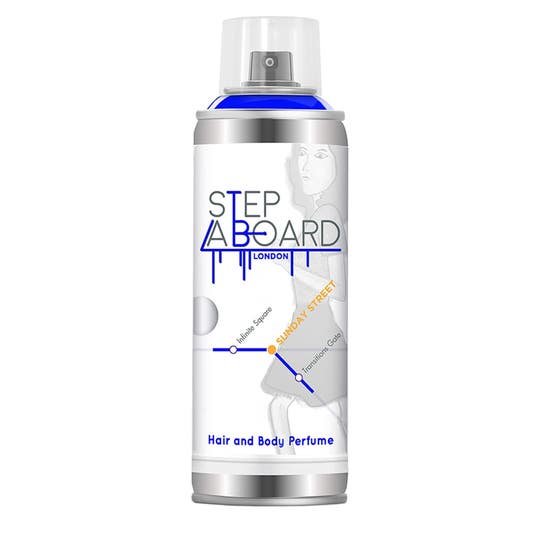 Step Aboard Sunday Street body and hair perfume