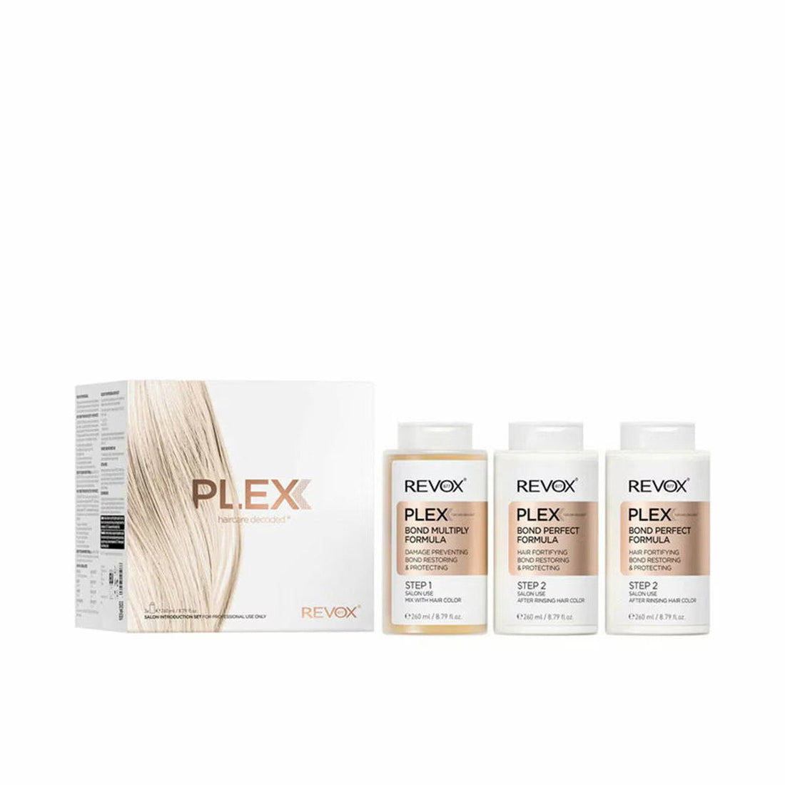 Revox B77 Plex Bond Step 1 + Step 2 Trattamento riparazione legami 260 ml — Set capelli