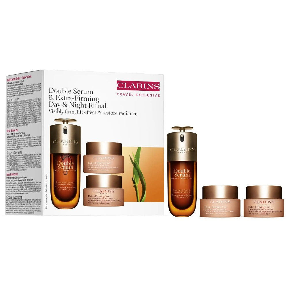 Clarins Dárková sada Double Serum &amp; Extra Firming Ritual Day &amp; Night