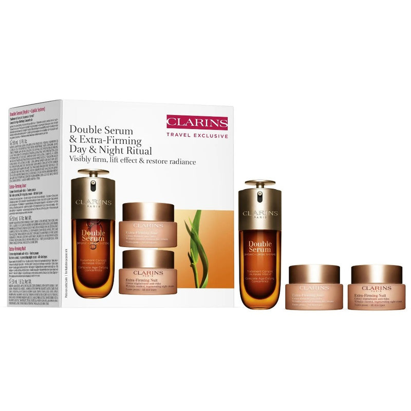Clarins Dárková sada Double Serum & Extra Firming Ritual Day & Night