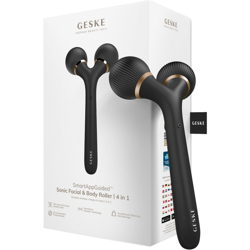 Geske Massaggiatore sonico viso e corpo 4 in 1 Roller Grigio — Massaggiatore