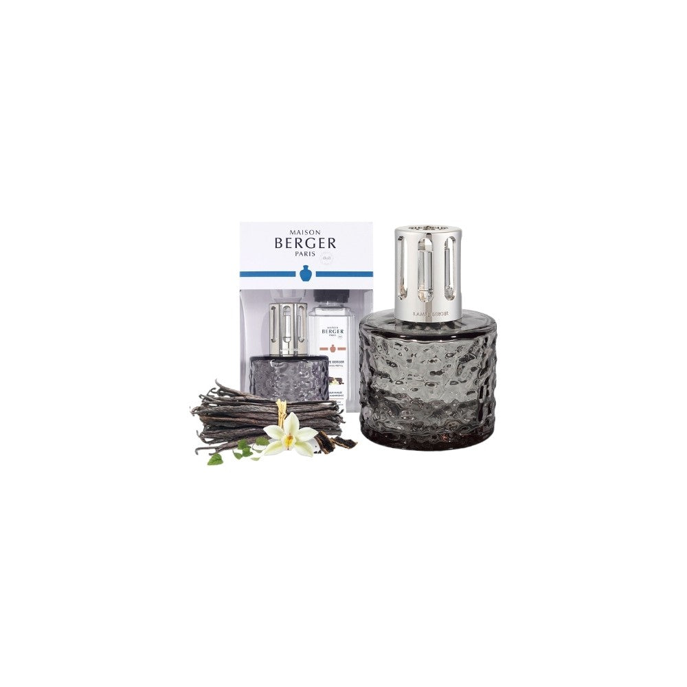 Maison berger paris Conjunto de presente para lâmpada catalítica Mirage Black + refil Vanilla Magnificence 250ml