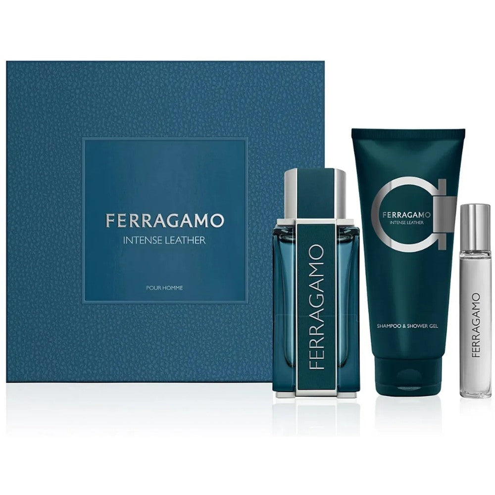 Salvatore Ferragamo Intense Leather Men — Eau de Parfum Set 