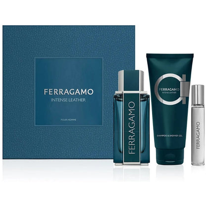 Salvatore Ferragamo Intense Leather Men — Eau de Parfum Set 