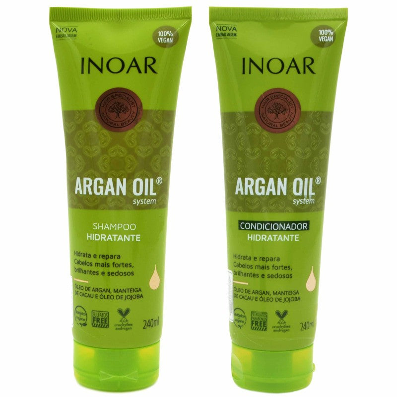 Inoar Olio di Argan confezione duo 2x250 ml — Vartaloöljy