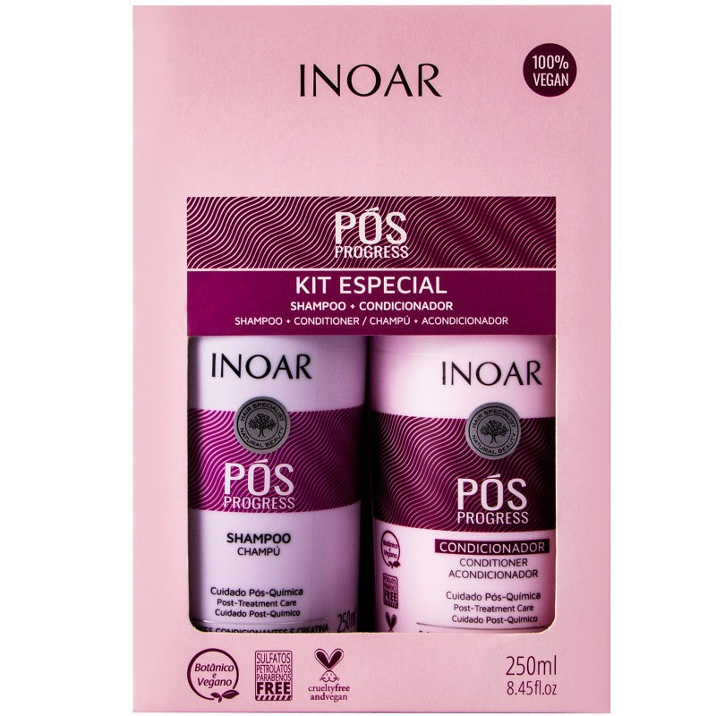 Inoar Pos Progress confezione duo 2x250 ml — Kuracja do włosów