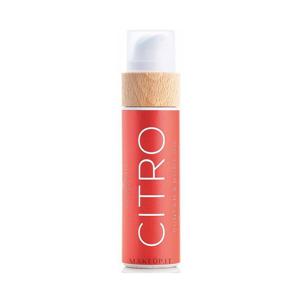 Cocosolis Citro Sole Tan &amp; Olio Corpo 110 ml — 바디 오일