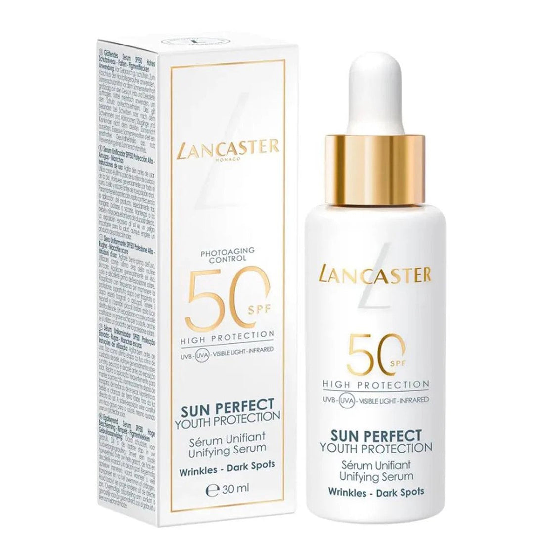 Lancaster Sun Perfect Youth Protection Siero unificante macchie scure SPF 50 30 ml — Gesichtsserum
