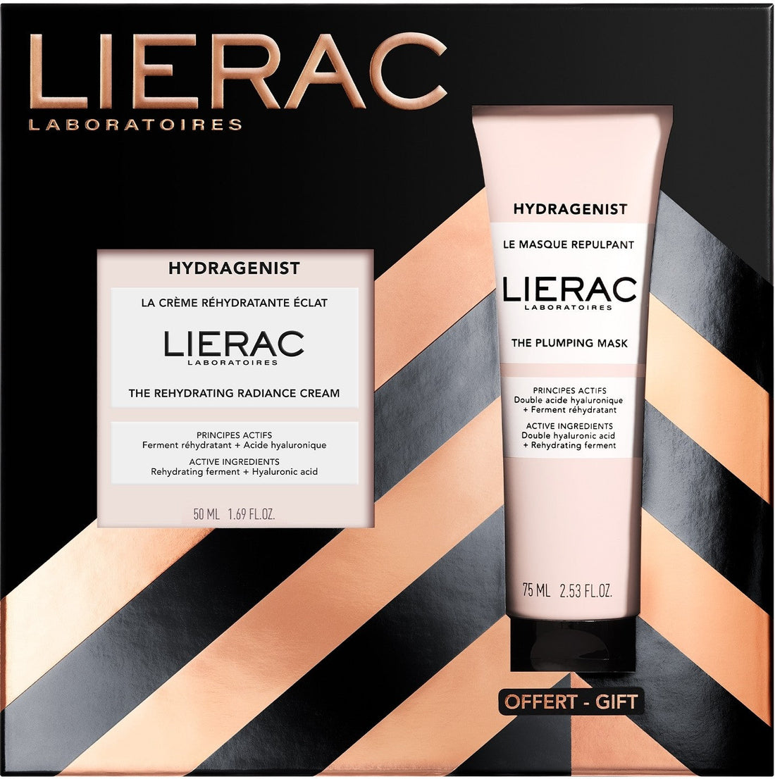 Lierac La Crema reidratante illuminante 50 ml cofanetto 2 pezzi — Crema facial