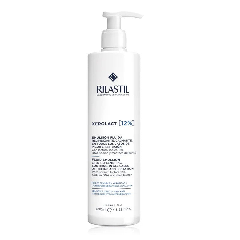 Rilastil Xerolact 12% Latte idratante regolatore cheratina 400 ml — Latte corpo