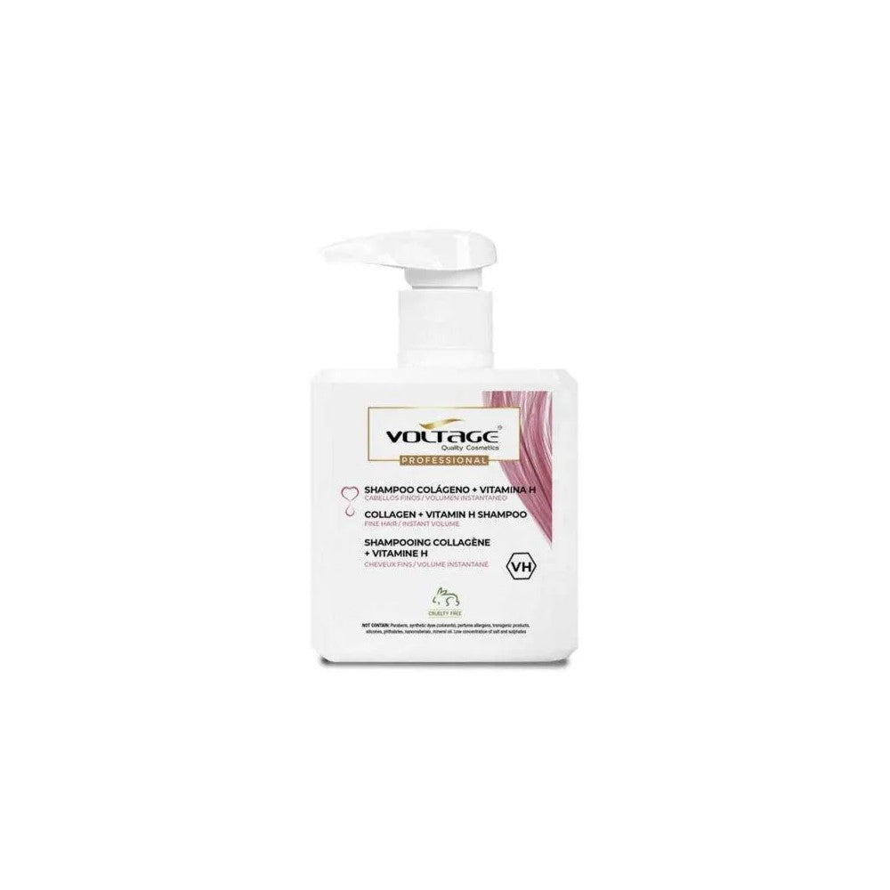 Voltage Cosmetics Shampoo al collagene e vitamina H 500 ml — Шампунь