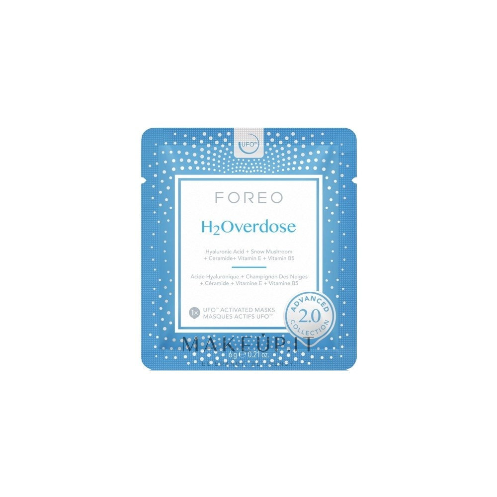 Foreo Ufo H2Overdose 6 x 6 g — Maschera viso idratante