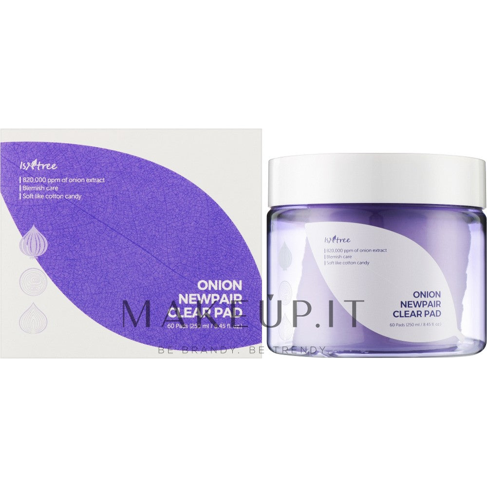 Isntree Onion Newpair dischetti detergenti viso 60 pezzi — Kasvojen puhdistusliinat
