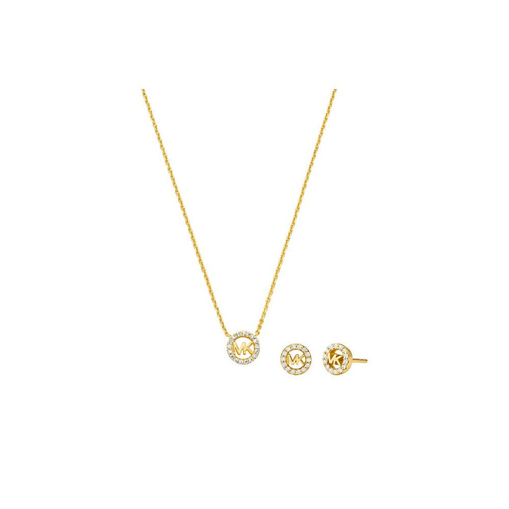 Michael Kors Gioielli placcati oro MKC1837SET colier cercei — Set bijuterii
