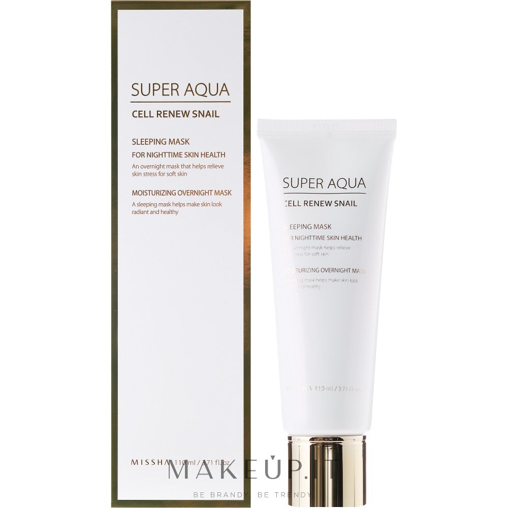 Missha Super Aqua Cell Renew Snail 110 ml — Nachtmasker