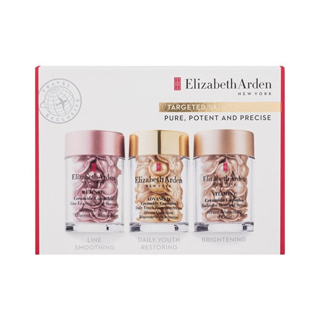 Elizabeth arden סט מתנה של מוצרי טיפוח לעור בקפסולות Ceramide Capsules Trio Set 