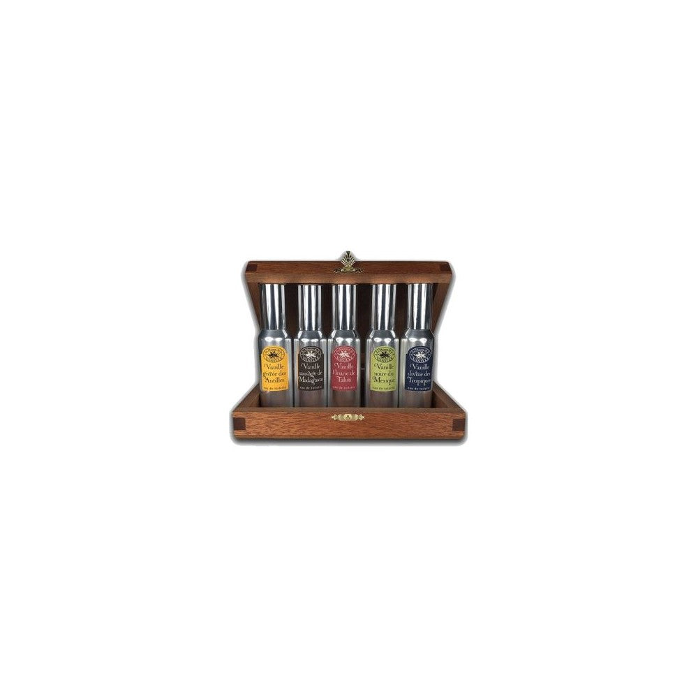 Maison De La Vanille 오리진 바닐라 우드 박스 EDT 5 X 30ml 