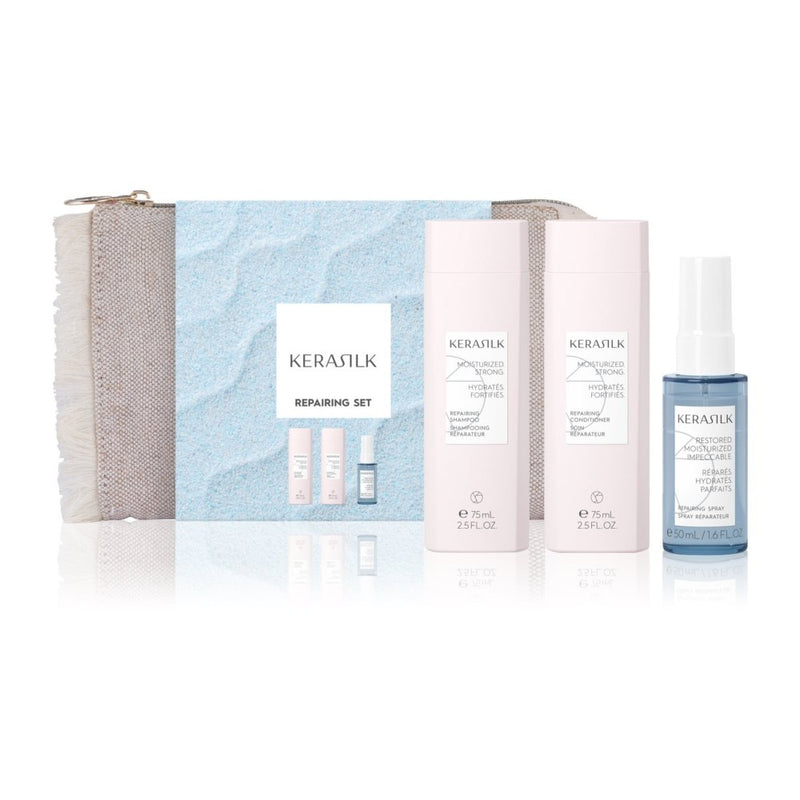 KERASILK Essentials Set ערכת נסיעות לשיער פגום ויבש 3 יח' 