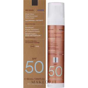 Korres Red Grape Sheer Glow SPF 50 50 ml — Solcreme