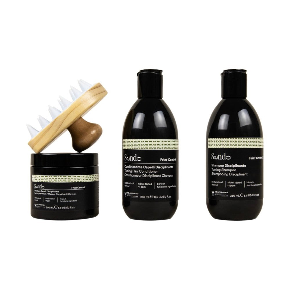 Sendo Frizz Contol Frizz Away Kit set de regalo para cabellos rebeldes y encrespados 