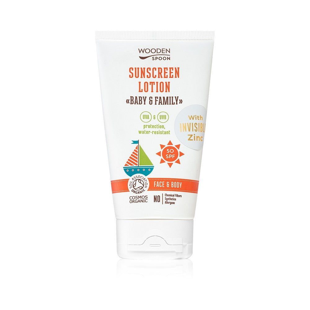 WoodenSpoon Baby &amp;amp; Family SPF 50 150 ml — Sonnenmilch 