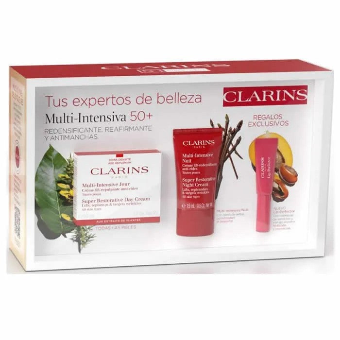 Clarins Super Regenererende Dagkrem Alle Hudtyper 50ml Sett 3 Stykker 