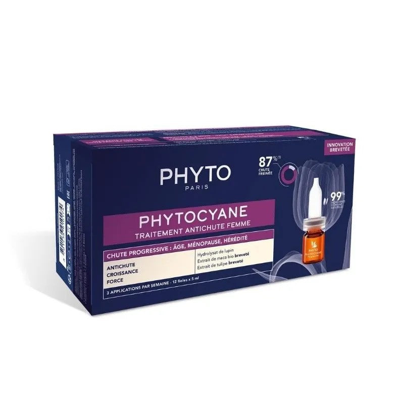 Phyto Phytocyane Progressive Behandlung 12x5 ml — Haarset 