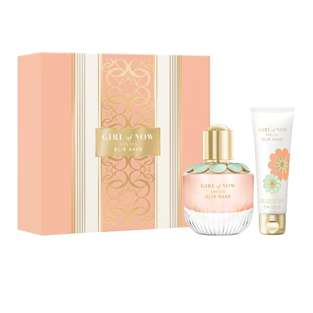 Zestaw Elie Saab: Girl Of Now Lovely, Woda Perfumowana, Dla Kobiet, 50 ml + Girl Of Now Lovely, Nawilżający, Balsam do Ciała, Ciało, 75 ml 
