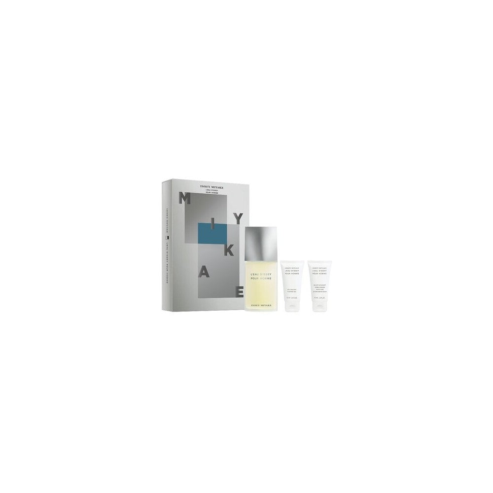 Issey miyake L´Eau D´Issey pour Homme eau de toilette Sæt 125 ml, shower gel 50 ml og aftershave balm 50 ml - 125 ml 