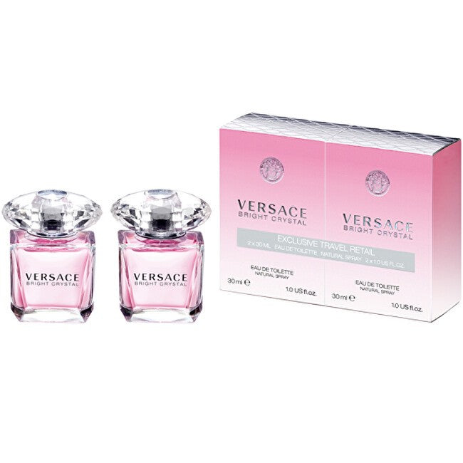 Versace ברייט קריסטל מארז מתנה או דה טואלט 2 x 30 מ"ל - 60 מ"ל 