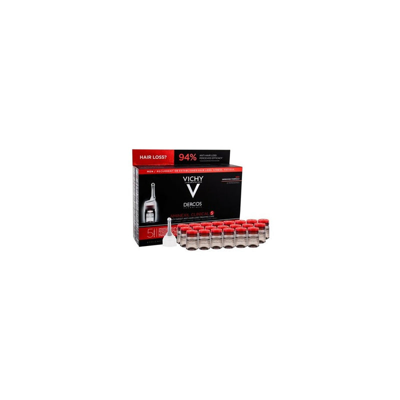 Vichy Dercos Aminexil Clinical 5 Trattamento Anticaduta Uomo 21 pezzi