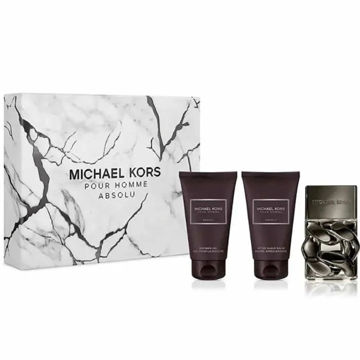 Michael Kors コフネット Pour Homme Absolu 50ml ジェルシャワー 50ml とアフターシェーブ 50ml 