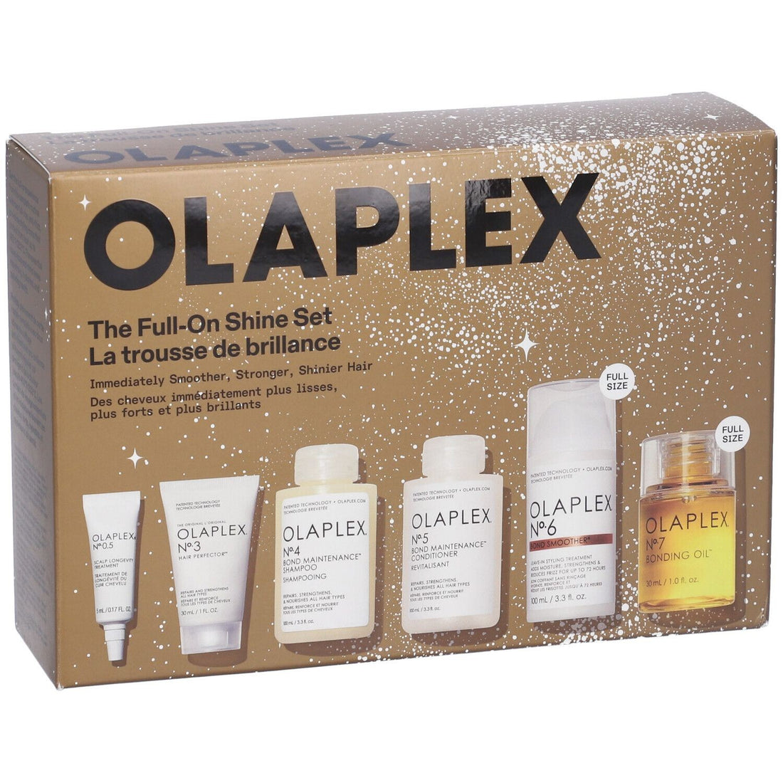 Olaplex مجموعة Olaplex The Full-on Shine Set مع N. 0.5, 3, 4, 5, 6, 7 