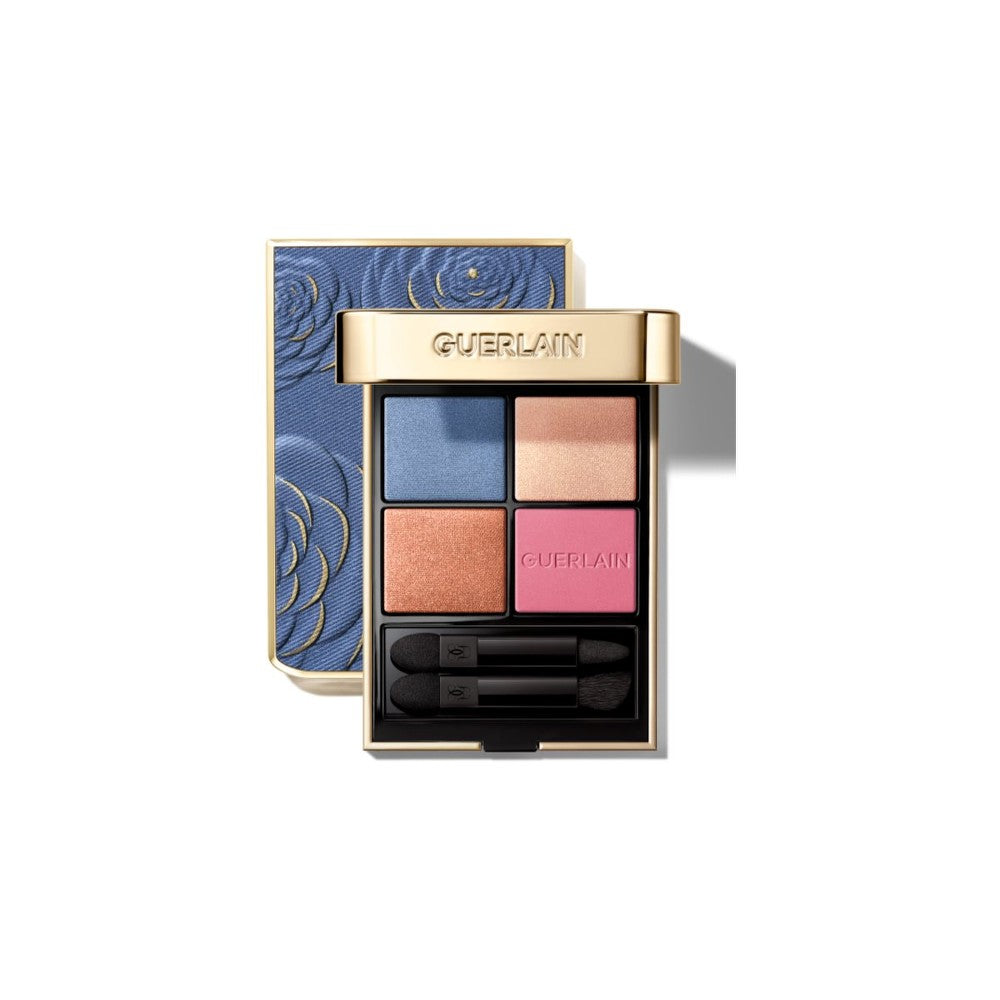 Guerlain Ombres G 4 Farben Denim Blossom 396 — Lidschatten 