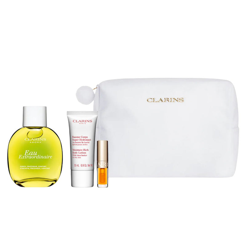 Clarins Eau Extraordinaire Spray 100ml Set de 4 pièces 