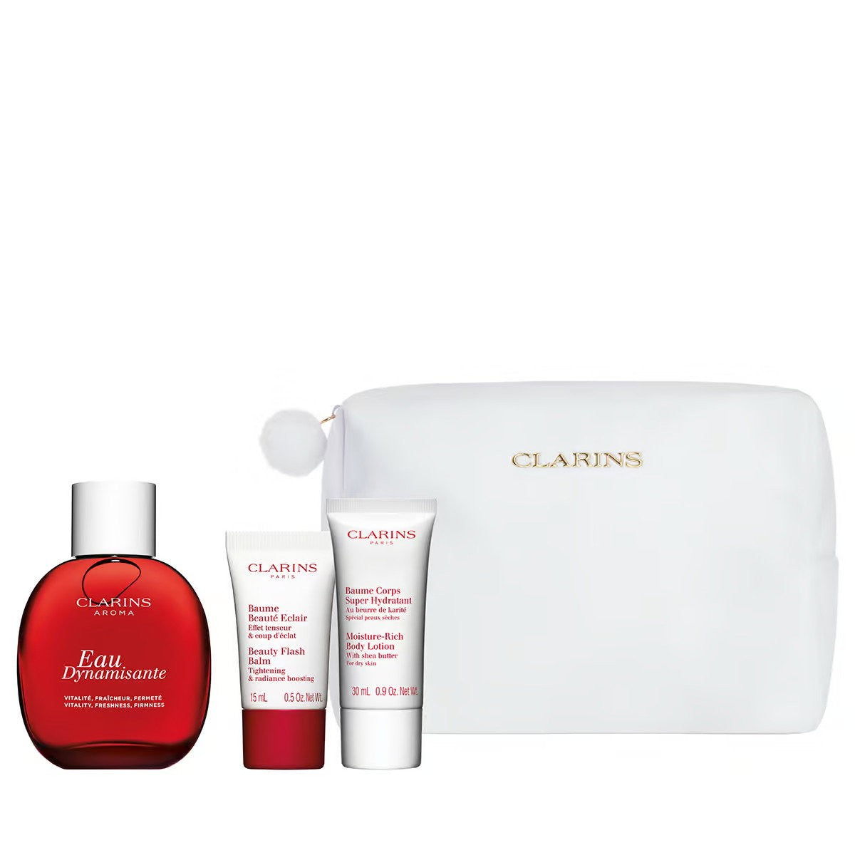 Clarins Eau de Soin Eau Dynamisante 100 ml Sett med 4 stk 