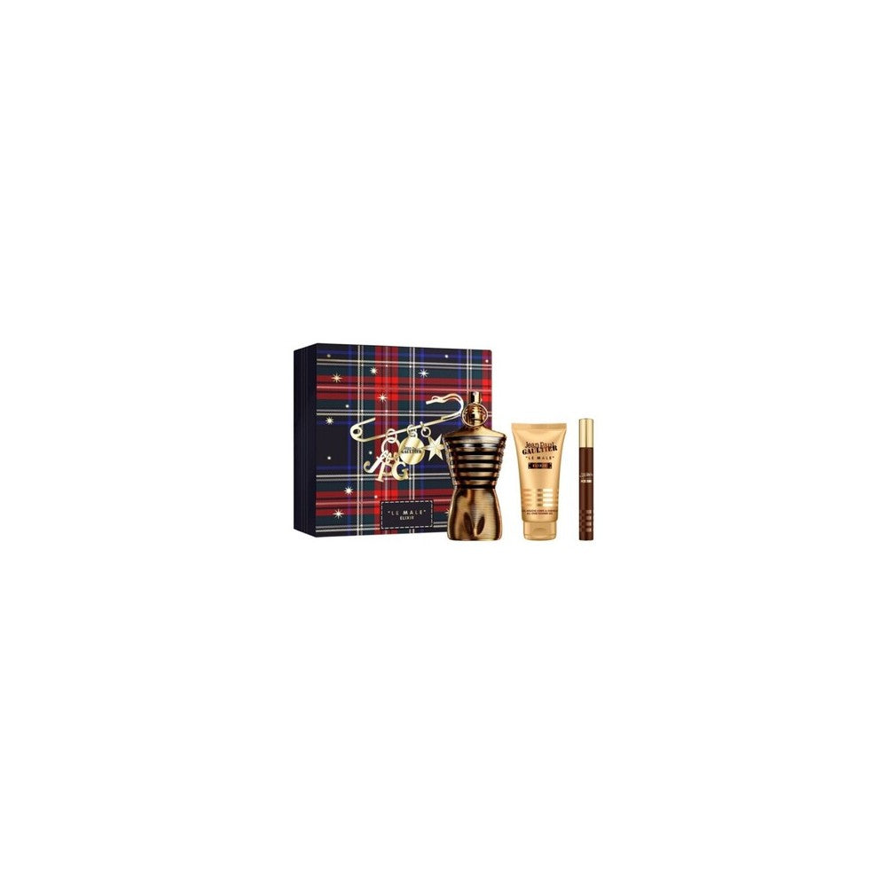Jean Paul Gaultier Le Male Elixir Eau de Parfum Spray 125ml Ensemble de 3 Pièces 