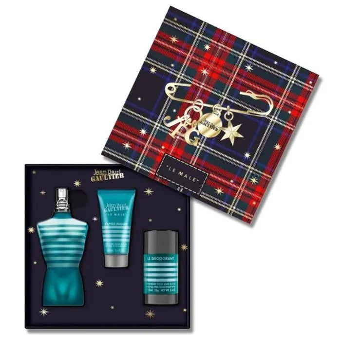 Jean Paul Gaultier Le Male Eau de Toilette Spray 125 ml סט של 3 יחידות 