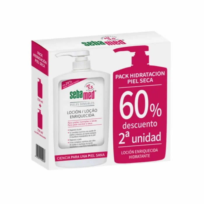 Обогащенный лосьон Sebamed для нормальной или сухой кожи 2x750ml 