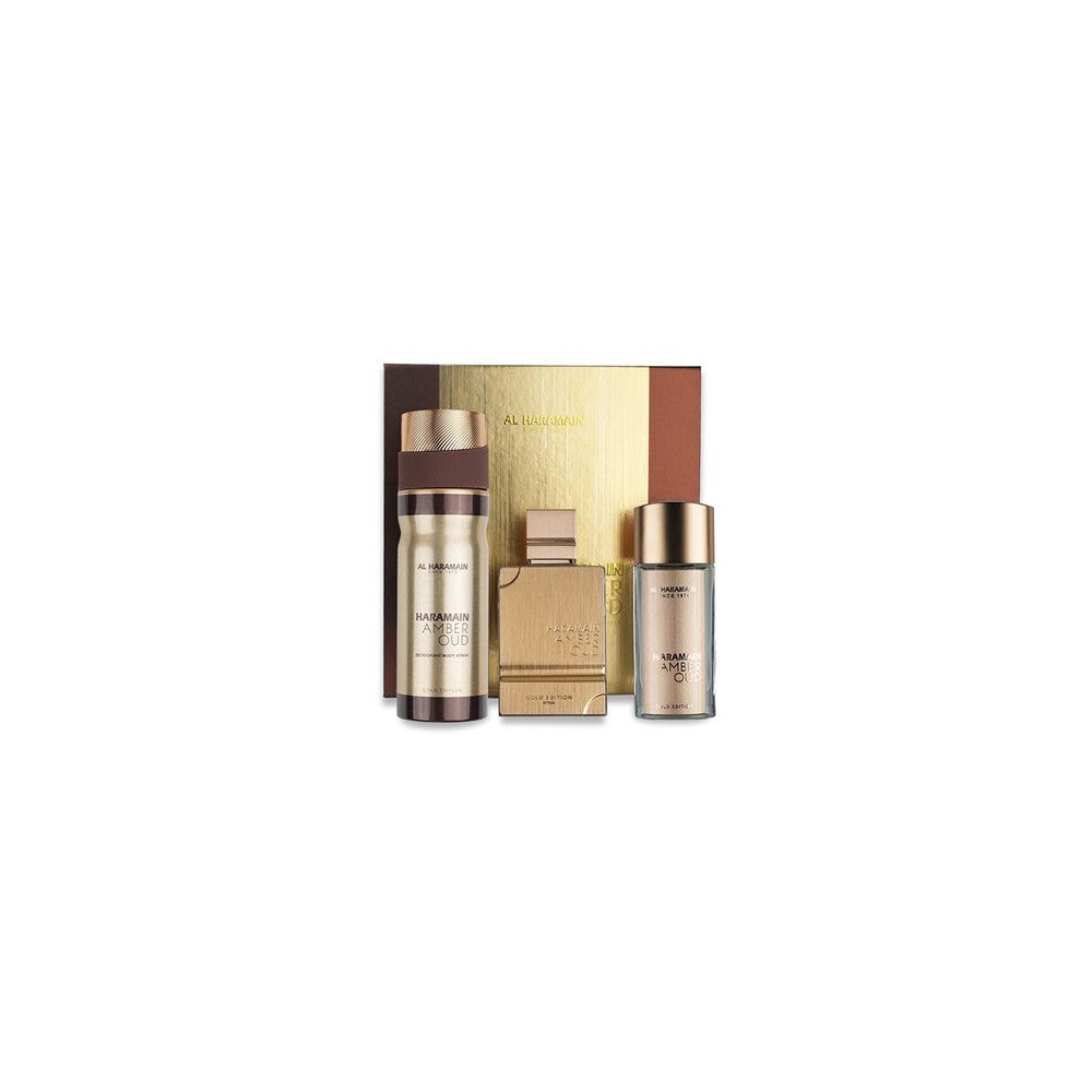 Al haramain Amber Oud Gold Edition Extreme - 향수 추출물 75 ml + 향수 추출물 30 ml + 향수 스프레이 250 ml 