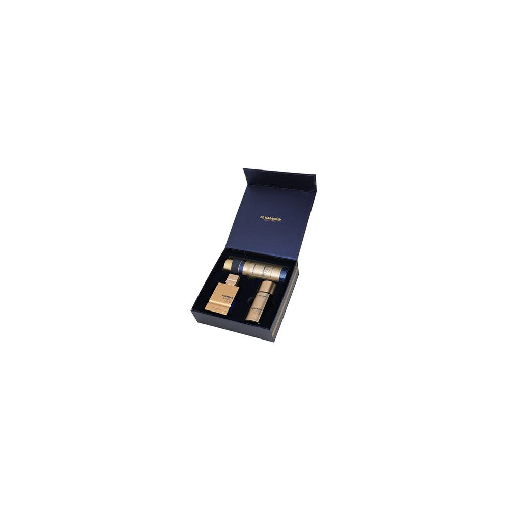 Al haramain Amber Oud Bleu Edition - EDP 75 ml + EDP 30 ml + 데오도란트 스프레이 200 ml 