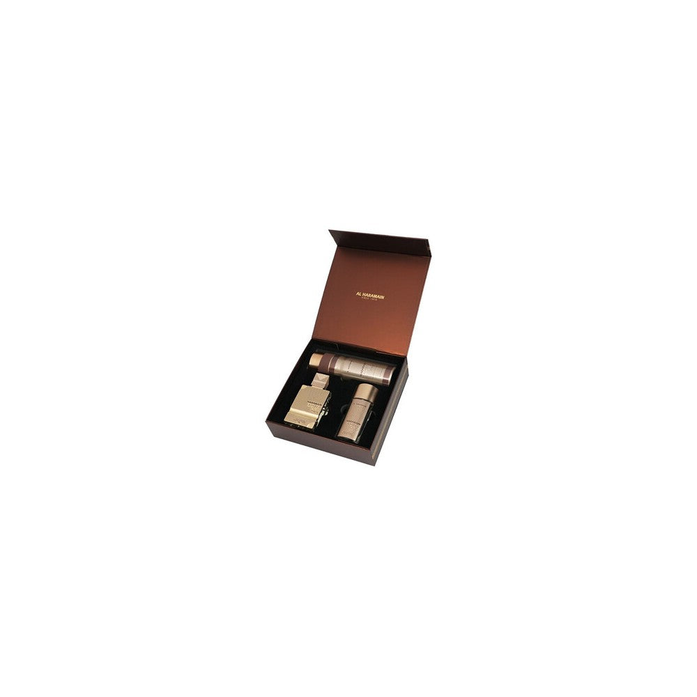 Al haramain Amber Oud Gold Edition Extreme - 향수 추출물 75 ml + 향수 추출물 30 ml + 데오도란트 스프레이 200 ml 