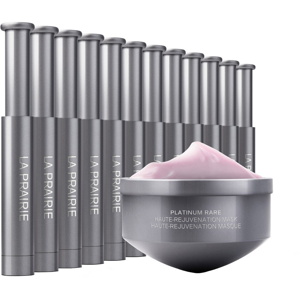 La prairie Platinum Rare (täydennys maschera Haute-Rejuvenation) 20 ml + 12 kaksifaasista hoitoa ihosolujen uudistamiseksi 0,7 ml joka yö 