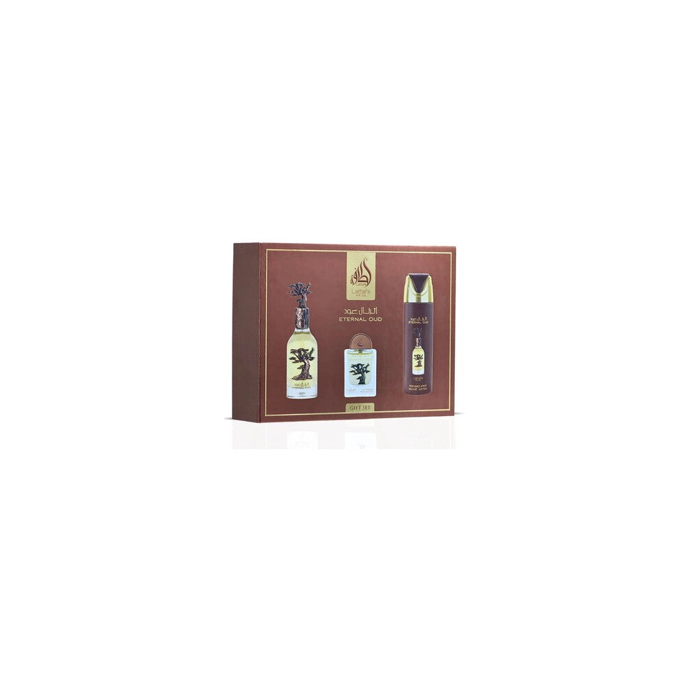 Lattafa Eternal Oud - EDP 100 ml + EDP 20 ml + deodorantspray 200 ml 