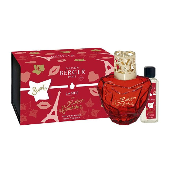 Maison berger paris Cadeauset katalytische lamp Lolita Lempicka rood + navulling Lolita Lempicka Sweet 250 ml 