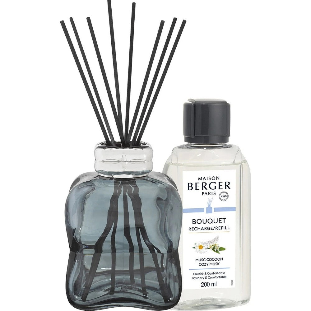 Maison Berger Paris Diffusore Cosy Blue + Ricarica Cozy Musk 200ml — Set Diffusore
